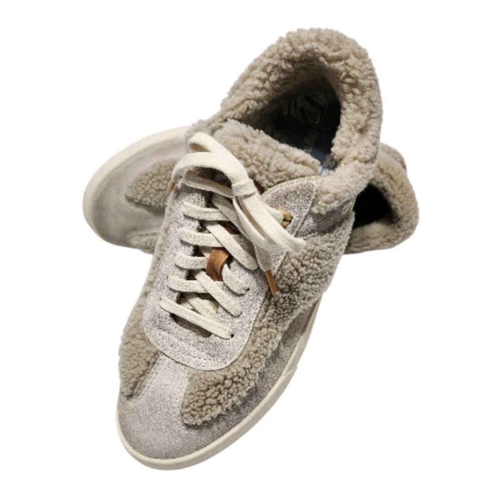 OluKai KILEA HEU Tapa Lace Up Genuine Shearling Sneaker Womens Size 8.5 W Shoes - Picture 3 of 8